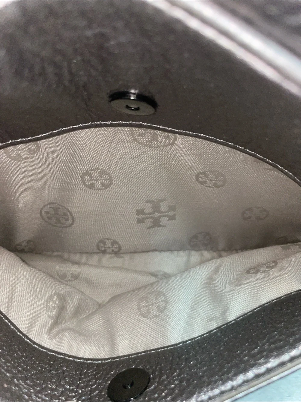 Tory Burch ‘Thea’ Metallic Leather Crossbody